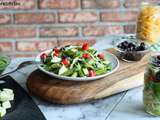 Salade de Pâtes Epinards, Courgettes, Tomates & Co {Salad Jar}