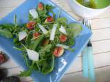 Salade de roquette aux figues et tome de brebis