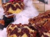 Cake marbré vanille et chocolat… deux couleurs au choix, classique ou déjantée