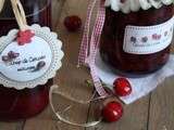 Cerises au sirop et sirop de cerises