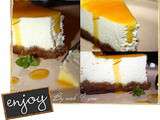 Cheese-cake au spéculoos et coulis fruit de la passion