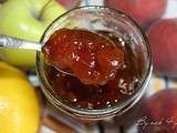 Confiture de pêches et de pommes aux épices