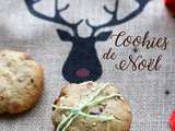 Cookies de Noël : amande, chocolat blanc et cannelle