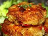 Croquettes de pomme de terre au poivron et féta