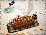 Gâteau bateau pirate