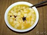 Poires pochées au jus d’orange
