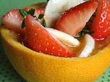 Salade de fraises au thym citron