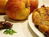 Tarte fine aux pommes et au pralin