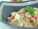 Salade de quinoa et radis à la feta