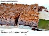 Brownie au chocolat fruite sans œuf brownie de dodoma