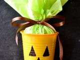 Gobelets a bonbons citrouille - candy filled pumpkin cup