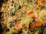 Gratin de légumes (brocolis, carottes, champignons)