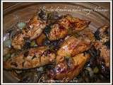 Escalope de poulet au miel et vinaigre balsamique