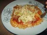 Pizza spaghetti-courgette