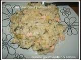 Risotto au saumon & parmesan ( façon tuperware)