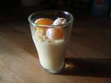 Verrine gourmande mousseline vanille - clémentine aux petits beurre