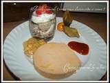 Verrine mousse d'avocat,à la crème et saumon