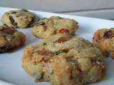 Cookies apéro foie gras / raisins secs / graines de courge