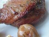 Cuisse de canard confites a l'ail et l'oignon