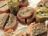 Ballotines de saumon aux crevettes