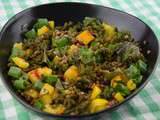 Salade de lentilles et chou kale