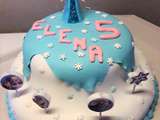 Gâteau La Reine des Neiges (pour les 5 ans d'Eléna)