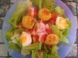 Salade avec ses boulettes de kiri