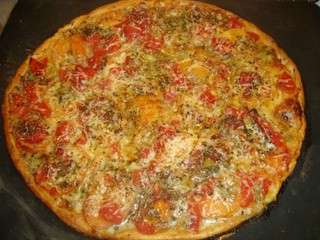 Tarte fine aux tomates et au roquefort