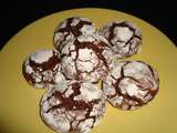 Crinkles (biscuits craquelés) au chocolat