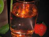 Eau aromatisée fraise/menthe (detox water)
