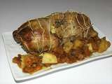 Rôti de dinde aux patates douces et aux pommes de terre au thym (sac cuisson au four)