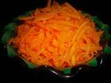 Salade de carottes au jus d’orange et au cumin de Marrakech (de Cyril Lignac)