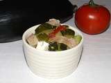 Salade de courgettes, feta et jambon cru