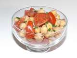Salade de pois chiches aux tomates et au chorizo