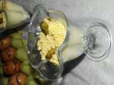 Verrines aux asperges mimosa et roquefort