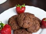 Biscuits au chocolat façon amaretti #Noël