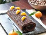 Bûche de Noël chocolat clémentines