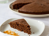 Gâteau au chocolat et poudre d’orange
