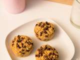 Muffins healthy aux pépites de chocolat et flocons d’avoine