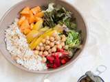 Salade de riz et légumes frais & pois chiches Touche de Bonduelle