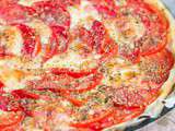Tarte fine tomates mozza