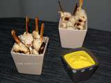 Mini brochettes de poulet aux amandes et au lait de coco