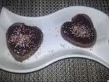 Coeur fondant au chocolat mascarpone Glaçage chocolat gingembre