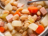Soupe au jambon et aux haricots à l’ancienne