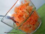 Salade fraicheur carottes et courgettes crues