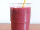 Marathon, jour 15 : Smoothie aux Fruits Rouges