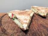 Quesadillas Pomme-Brie-Roquette