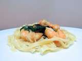 Tagliatelles aux Crevettes