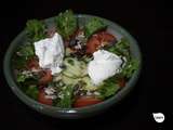 Salade courgette, tomate, burrata