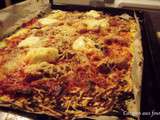 Pizza végétale avec pâte à la courgette
